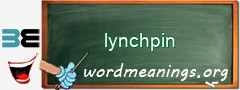 WordMeaning blackboard for lynchpin